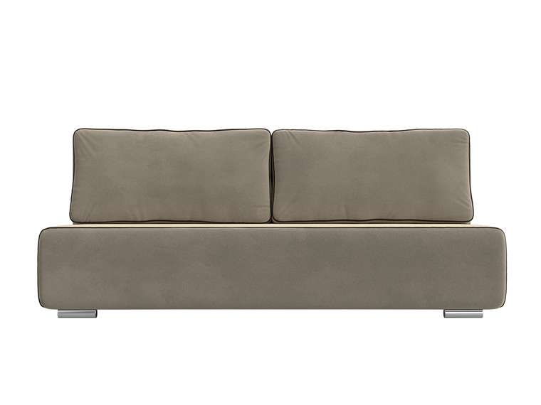 Прямой диван-кровать Уно бежевого цвета
