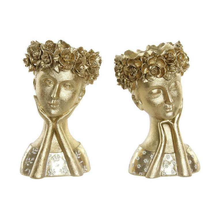 Декоративная фигура Смола Женщина (2 pcs) (16.5 x 15 x 25.5 cm)