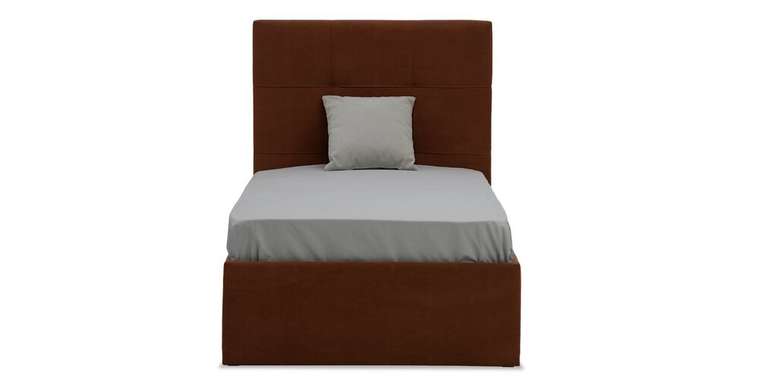 Кровать Келли 90х200 оранжевого цвета без подъемного механизма