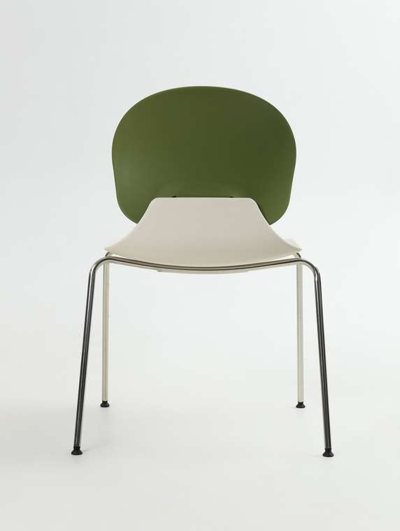 Стул Синнабон бело-зеленого цвета