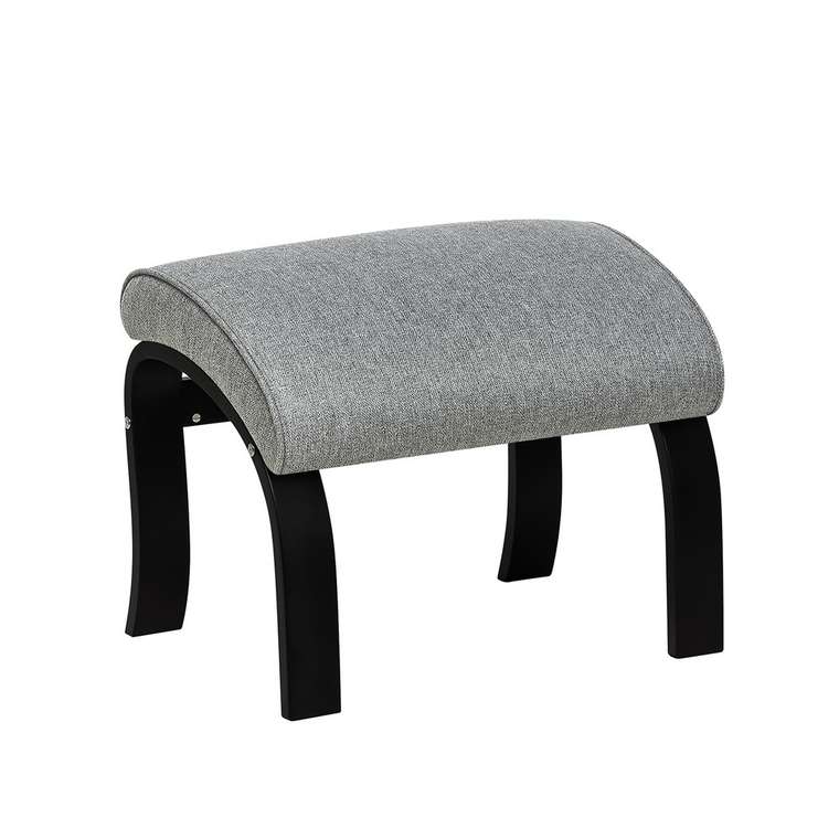 Пуф Универсальный серого цвета с кантом