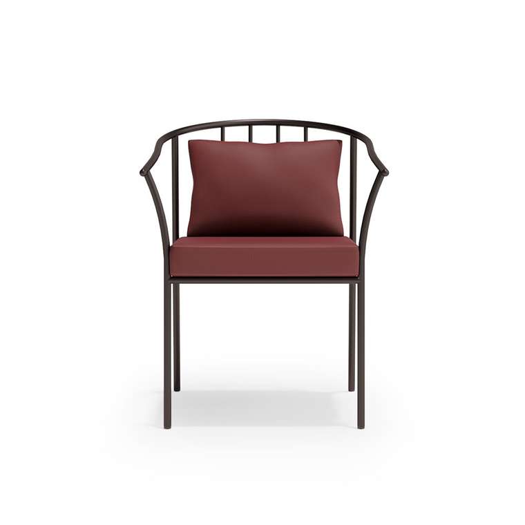 Кресло обеденное Киото бордового цвета