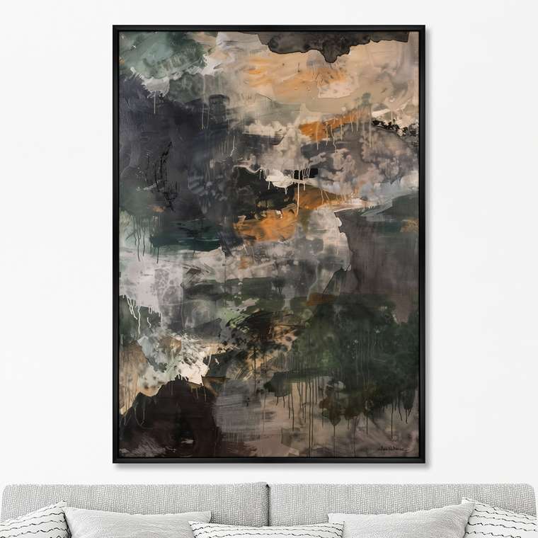 Репродукция картины на холсте Предгорье после грозы, No 1, 2025г.