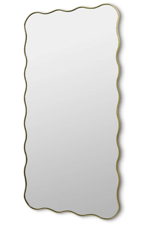 Настенное зеркало Fancy XL 80х170 золотого цвета