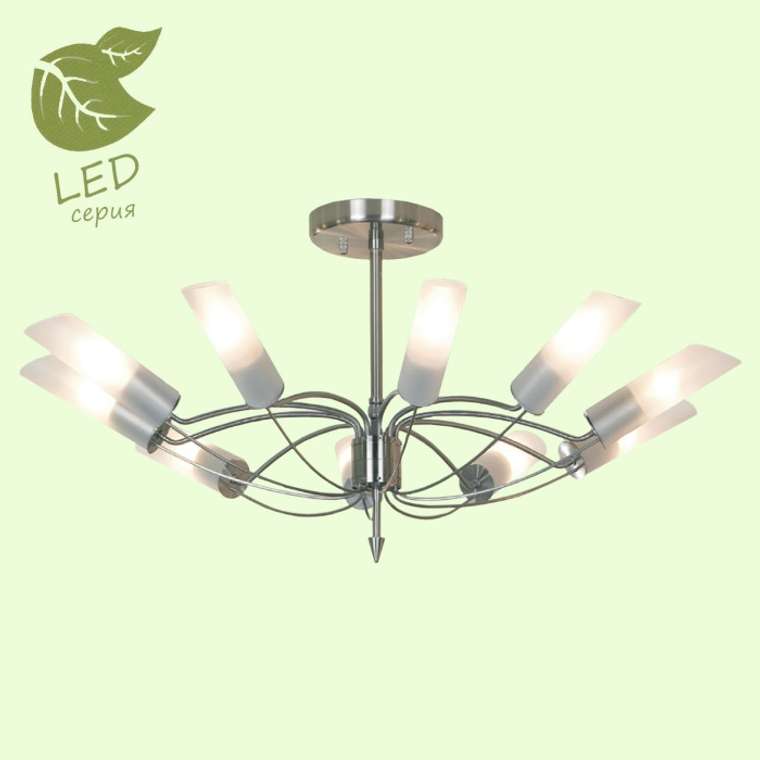 Большая потолочная люстра IP21 Lussole Loft Lano GRLSA-2813-10