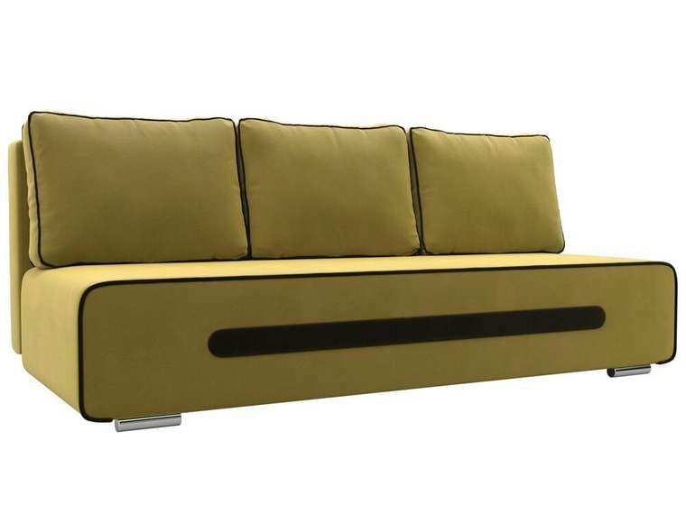 Прямой диван-кровать Приам желтого цвета