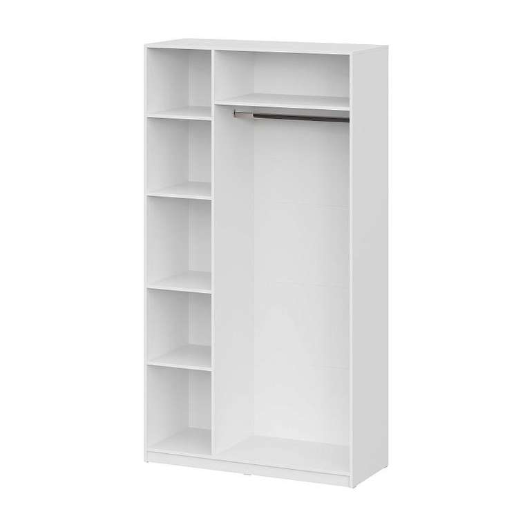 Распашной шкаф Даиго белого цвета