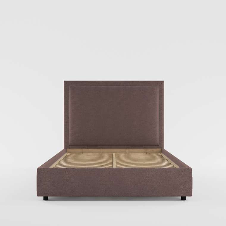 Кровать с подъемным механизмом Monica 200x200 коричневого цвета
