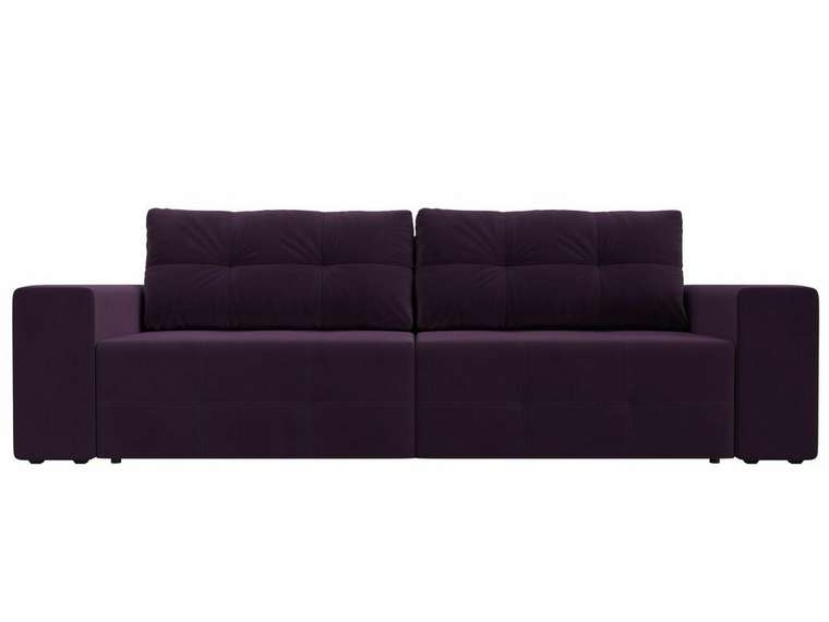 Прямой диван-кровать Перри фиолетового цвета