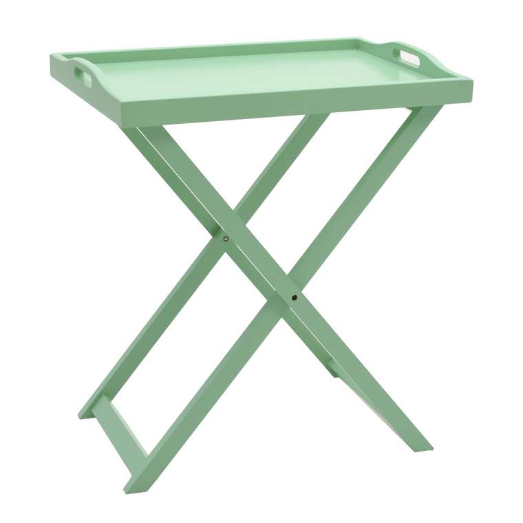 Кофейный столик из дерева зеленый