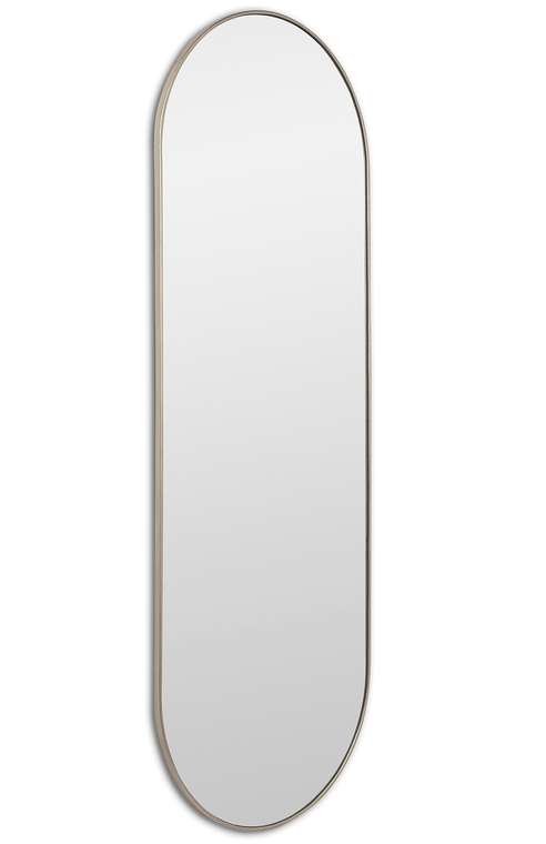 Настенное зеркало Kapsel XL S в раме серебряного цвета
