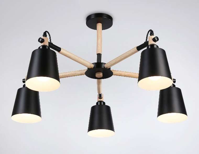 Люстра на штанге Loft TR82211 (металл, цвет черный)