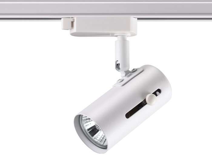 Светильник трековый однофазный трехжильный IP20 50W 220V NT19 белый Novotech Pipe 370413