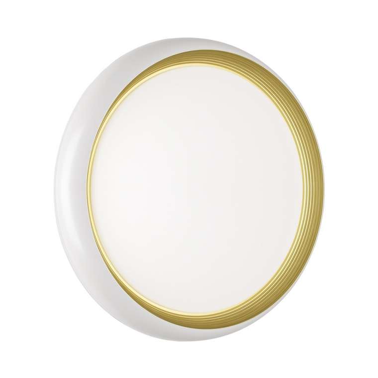 Настенно-потолочный светильник Sonex Tofiq White 7650/DLN пластик/белый/золотой LED 48Вт 3000/4000/6000К