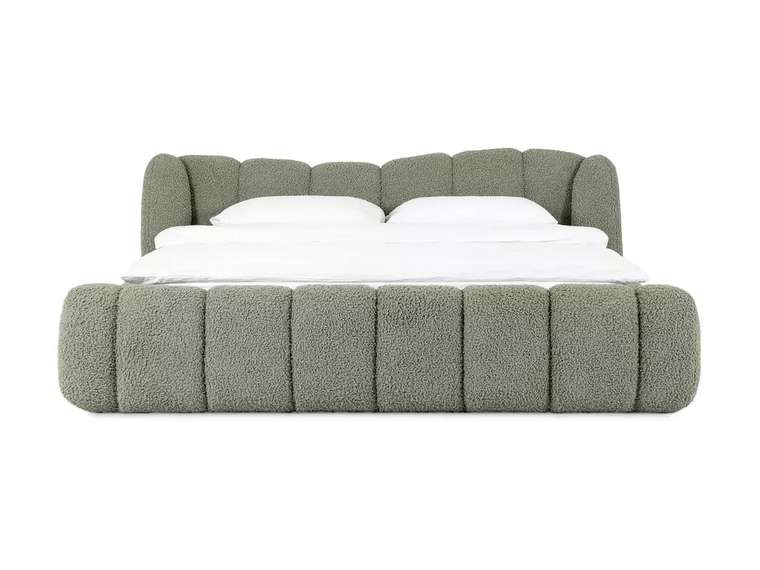 Кровать Litta 160х200 зеленого цвета без подъемного механизма