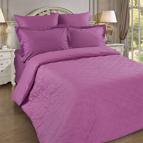 Пододеяльник 'Рейнбоу' стеганый на молнии Зима-лето, 240х217, поплин, 100% хлопок, пл. 118 гр./кв. м. 'Фуксия'