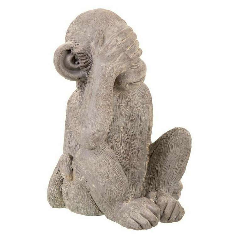 Декоративная фигура Серый полистоун Обезьяна 26 x 40 x 34 cm