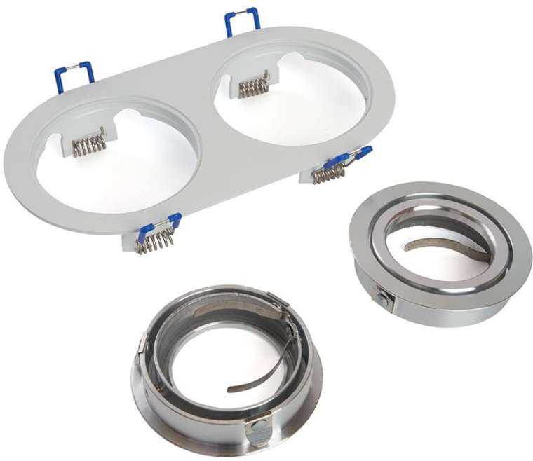 Светильник встраиваемый Feron DL2812 48461 50W G5.3 черный