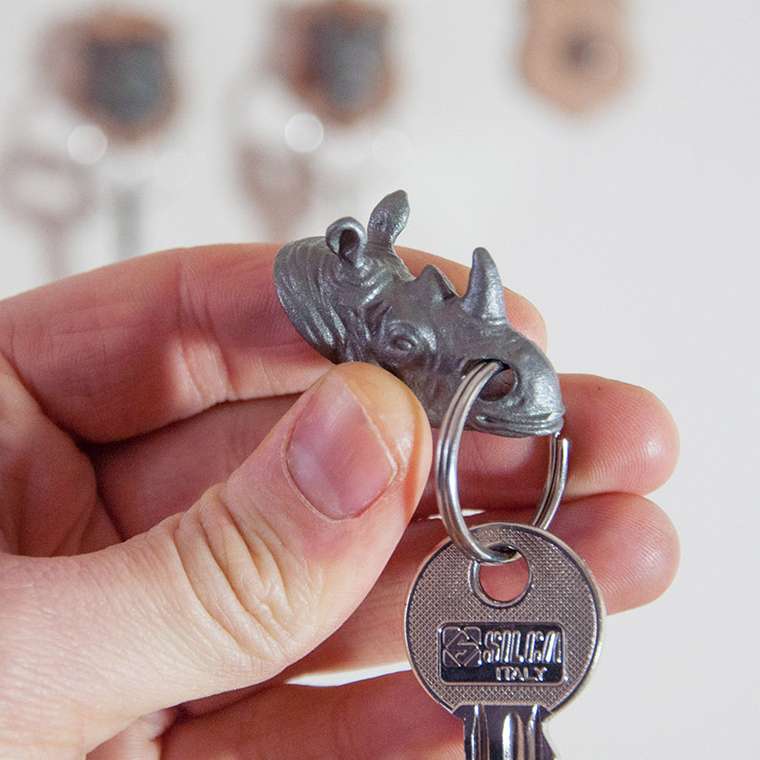 Держатель для ключей с брелком Suck UK rhino