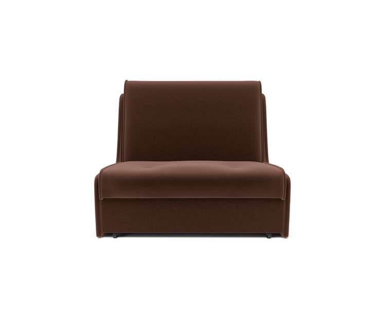 Прямой диван-кровать Аккордеон 2 коричневого цвета