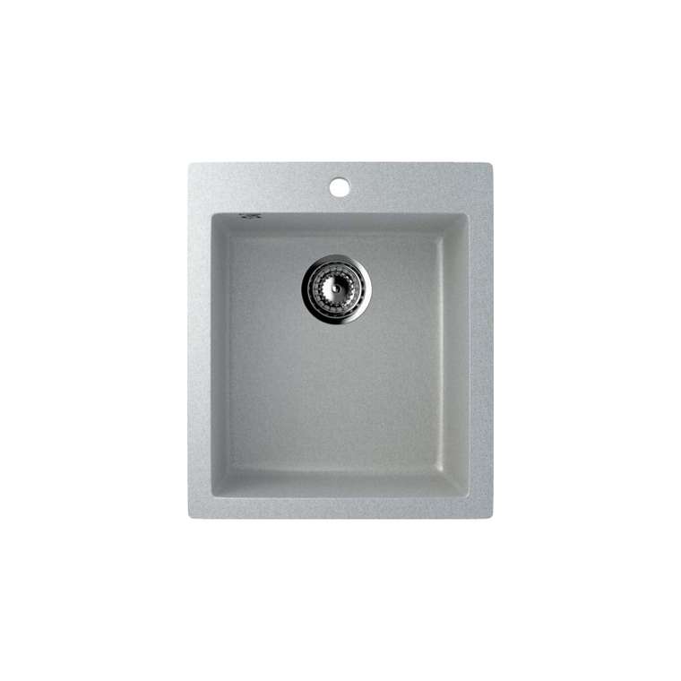 Кухонная мойка Ulgran U-404-310 49х42 см серого цвета