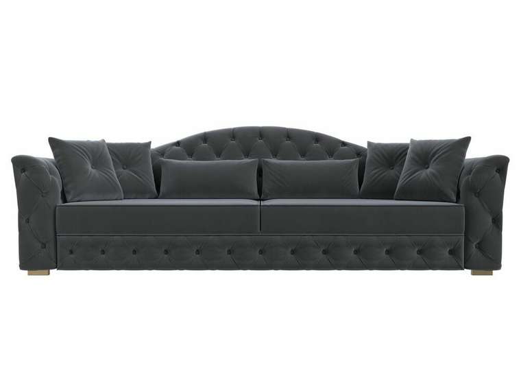 Прямой диван-кровать Артис серого цвета