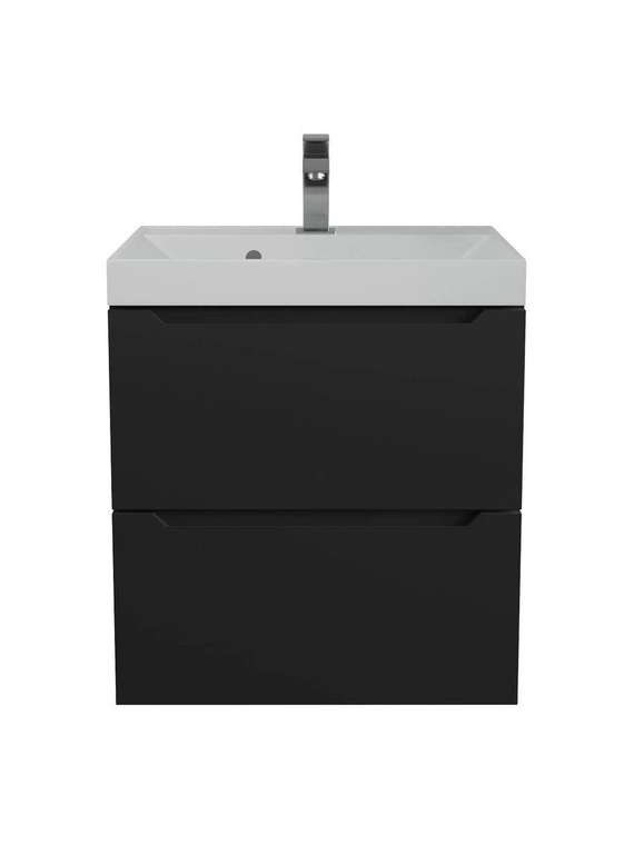 Подвесная тумба под раковину Tanos S 50 черного цвета