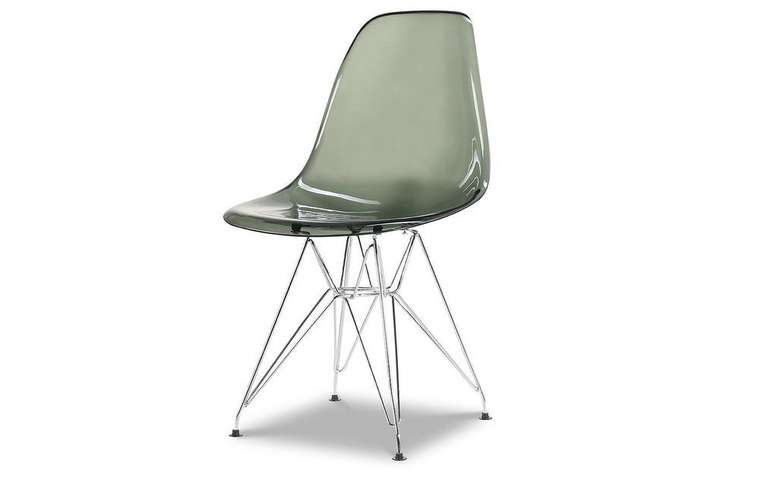 Стул Джексон с серым прозрачным сидением