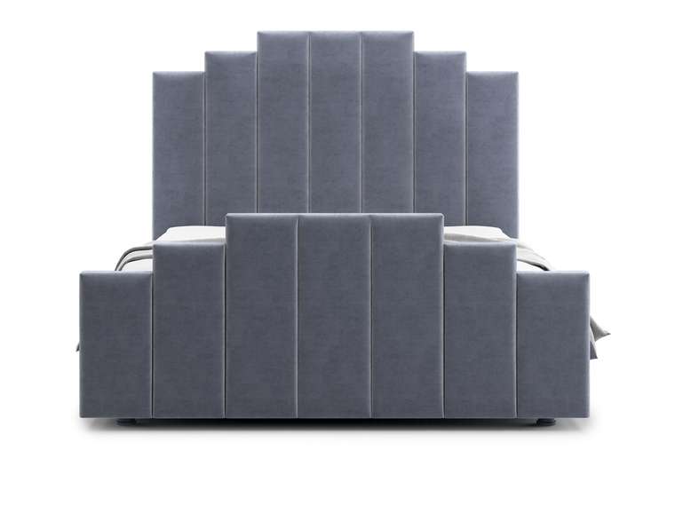 Кровать Velino 160х200 серого цвета с подъемным механизмом