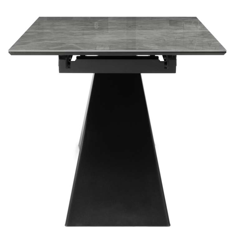 Раздвижной обеденный стол Стиг 95х180 темно-серого цвета