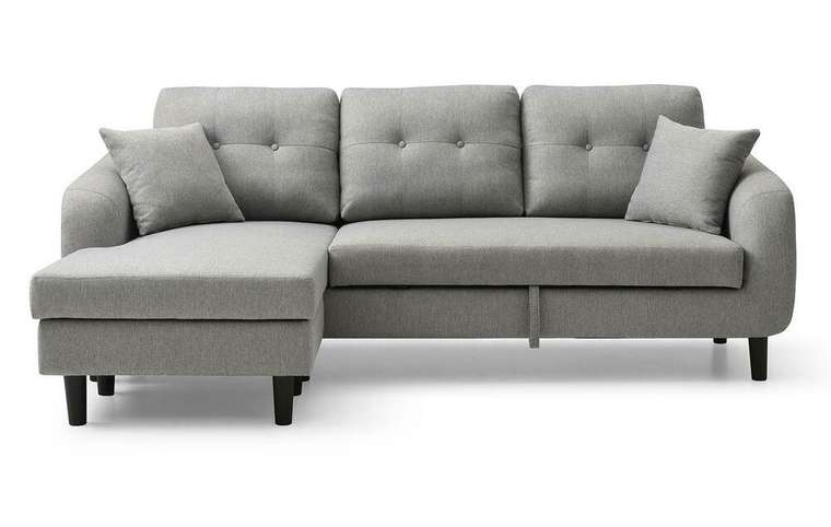 Угловой диван-кровать North серого цвета