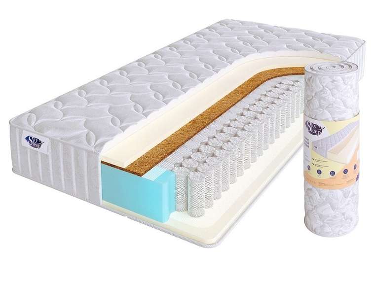 Матрас пружинный Start Medium 90х200 белого цвета