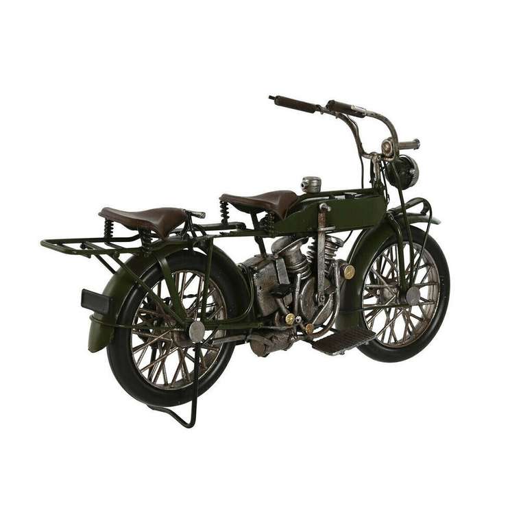 Декоративная фигура Синий Зеленый Мотоцикл Vintage 31 x 8 x 16 cm (2 штук)
