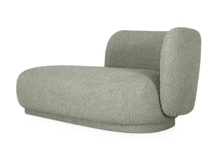 Кушетка-диван Lucca светло-зеленого цвета правая