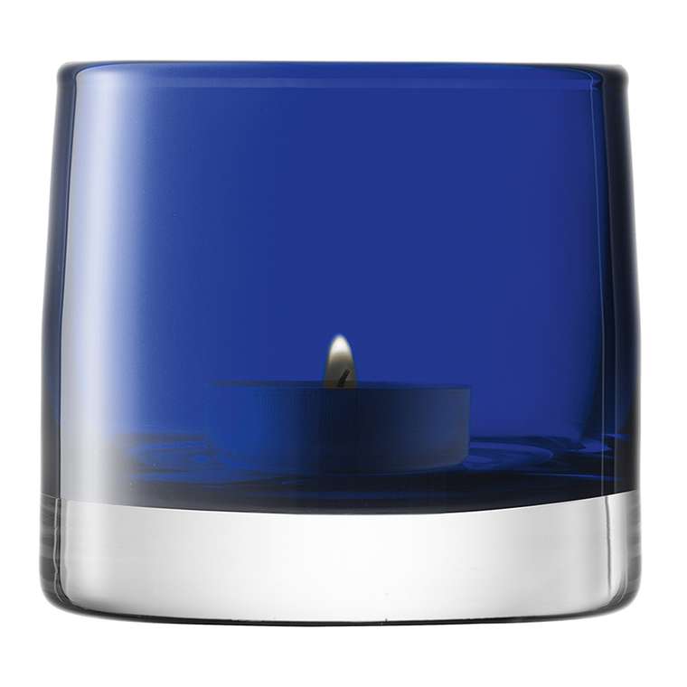 Подсвечник для чайной свечи light colour синий