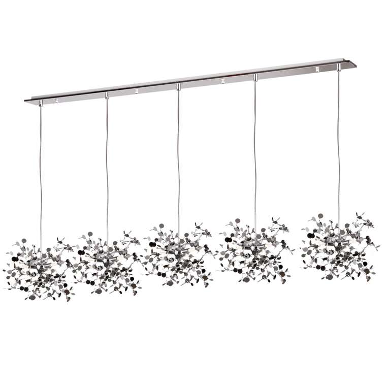 Подвес пятерной линейный EXTRA 5W(led) G9  (721134 - 5 + 572164 -1) ХРОМ