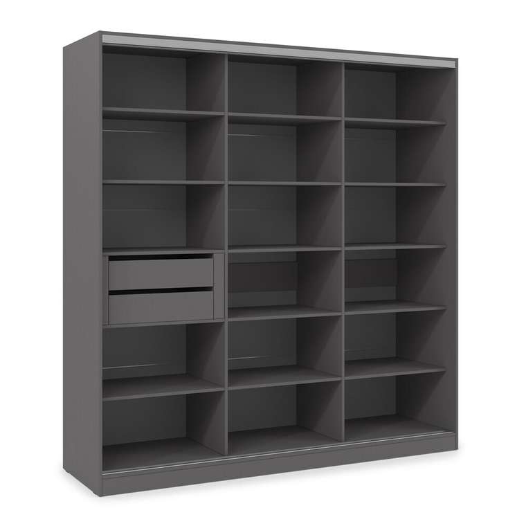 Шкаф-купе Comfort 24.8 темно-серого цвета