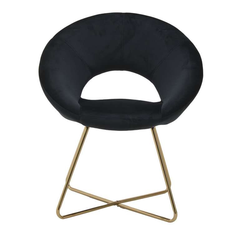 Кресло интерьерное черного цвета