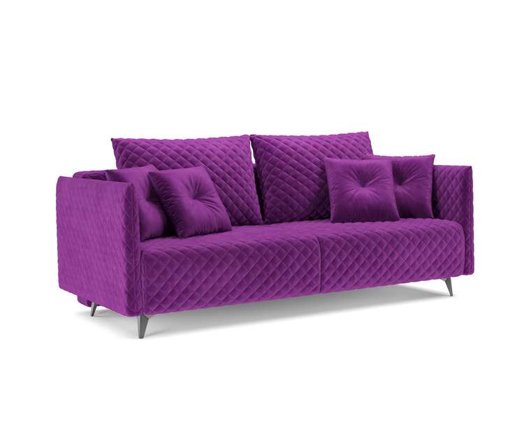 Прямой диван-кровать Вашингтон фиолетового цвета