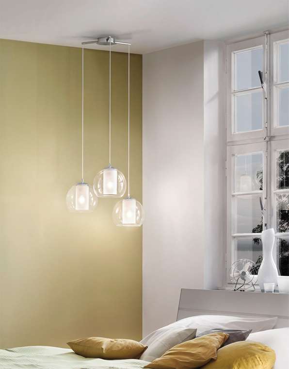 Подвесная люстра Bolsano 92762 (стекло, цвет белый)