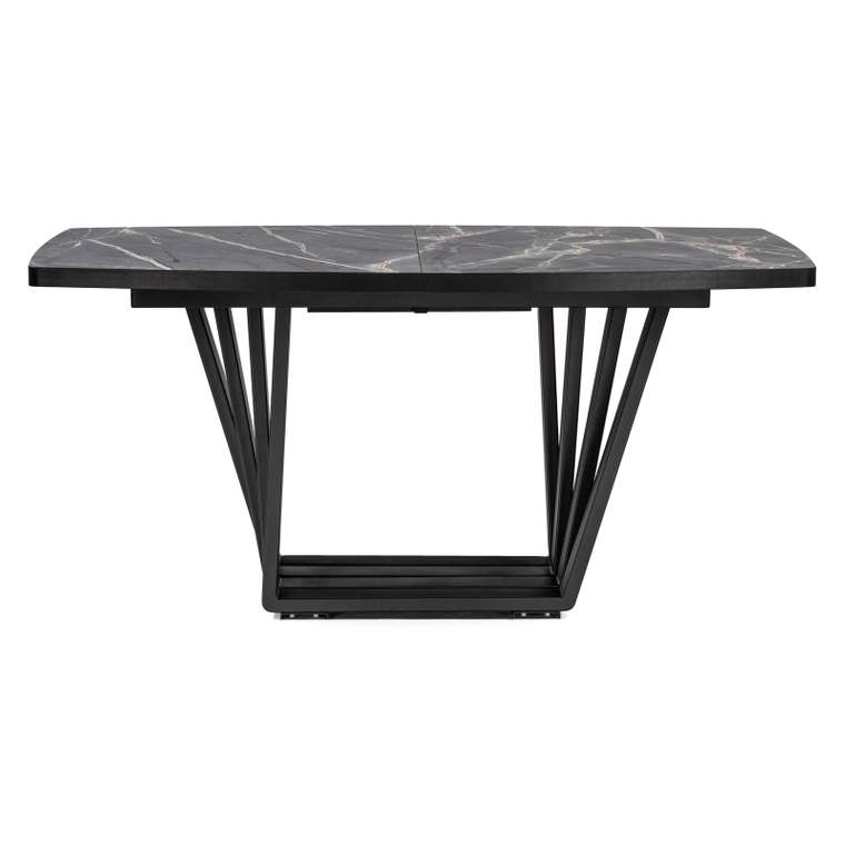 Раздвижной обеденный стол Эудес черного цвета