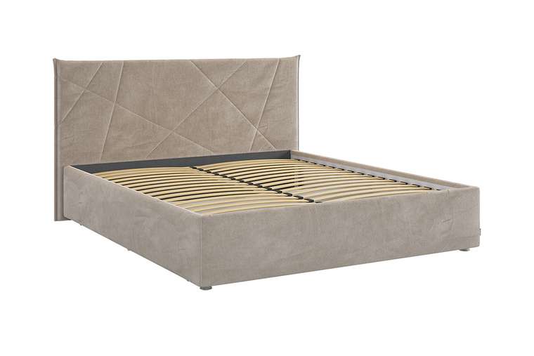 Кровать Квест 160х200 серо-коричневого цвета без подъемного цвета