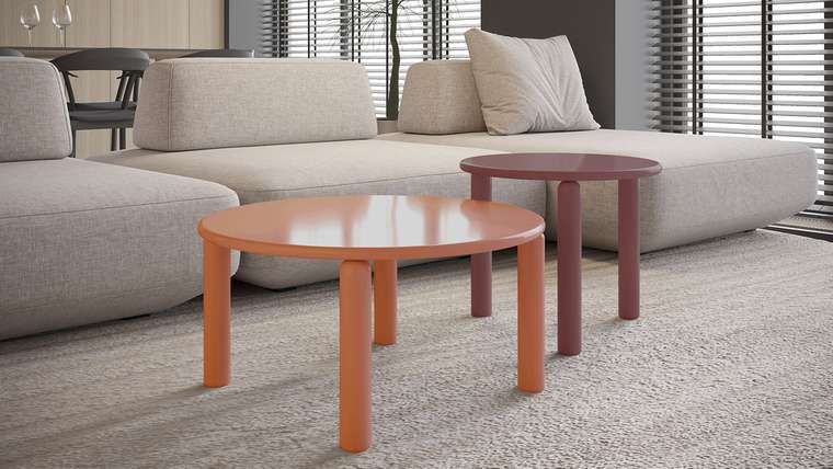 Столик журнальный Блейр оранжевого цвета