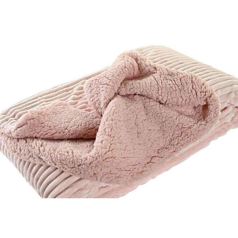Покрывало DKD Home Decor 150 x 200 x 2 см Розовый Скандинавский