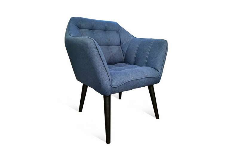 Кресло Остин темно-синего цвета