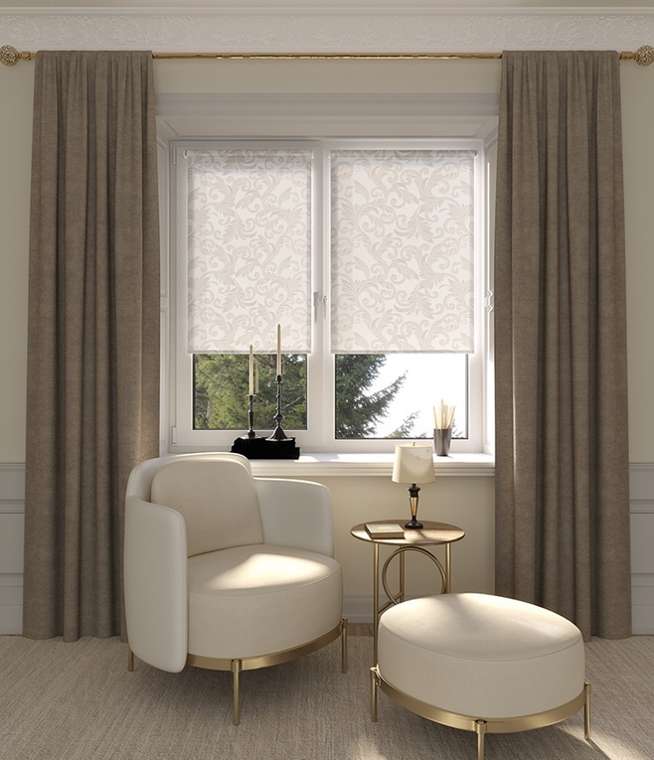 мини ролета Севилия 42,5х175 какао