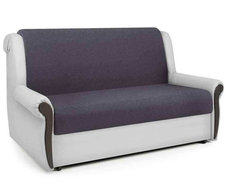 Диван-кровать Аккорд М 160 серо-белого цвета