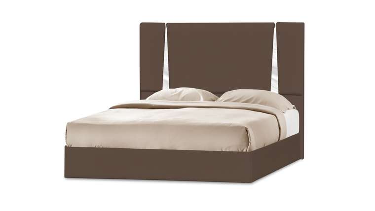 Кровать Эгина 160х200 коричневого цвета 
