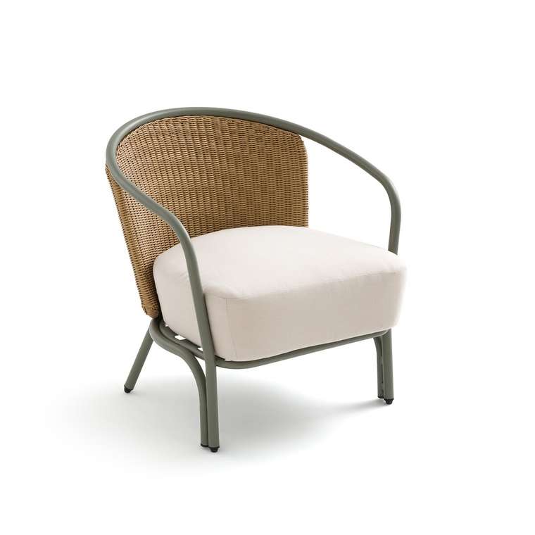 Кресло садовое из стали и полимера Joat зеленого цвета