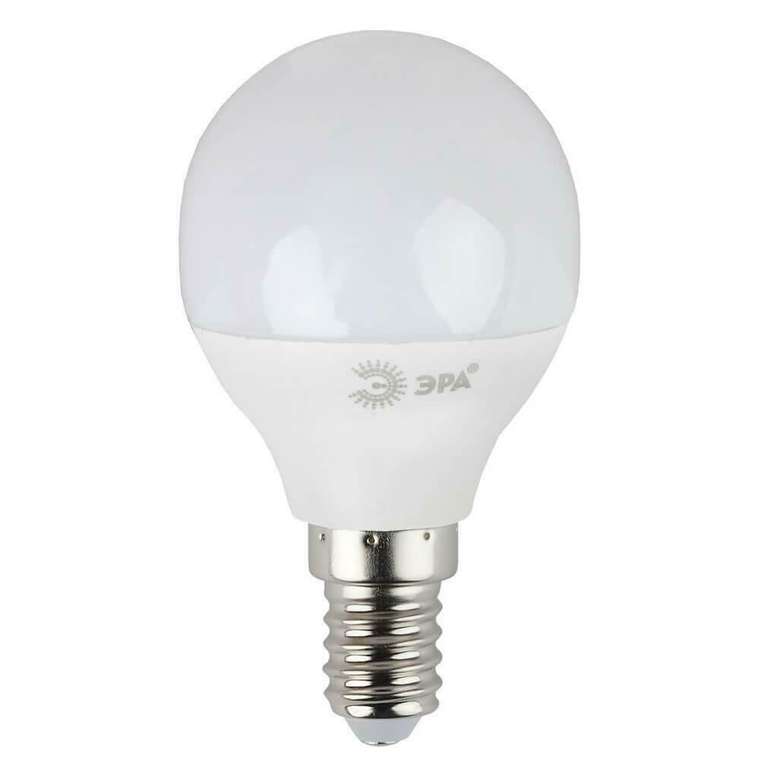 Лампа светодиодная ЭРА E14 7W 2700K прозрачная LED BXS-7W-827-E14-Clear